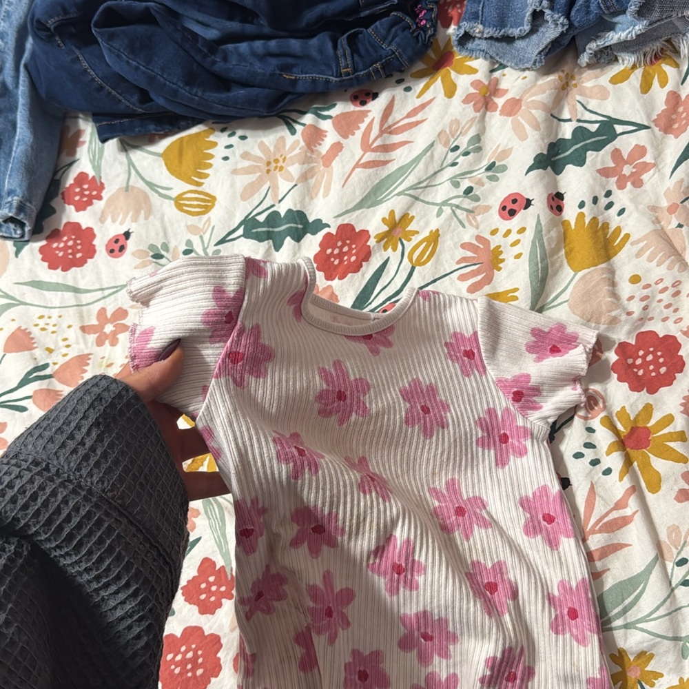 Zara Pink Floral Short Sleeve Tee